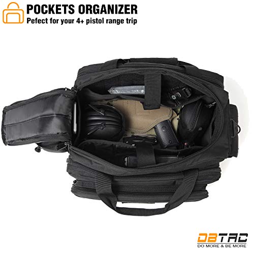 DBTAC Tactical Pistol Range Bag (Black)