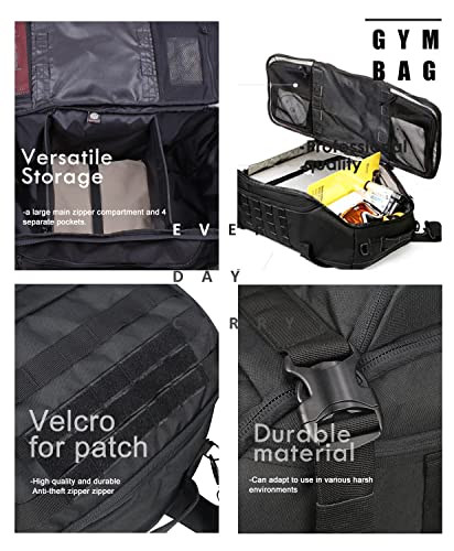 WolfWarriorX 45L Tactical Duffle Bag - Large, Tear Resistant