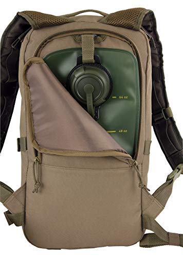 Fieldline Tactical Surge Hydration Pack: 2L Reservoir, 22.2L Storage, Coyote