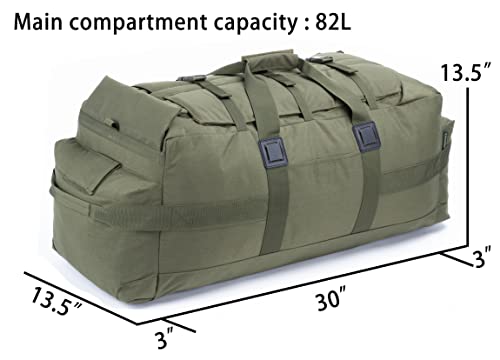 Backferry Military Duffle Bag: 85L Tactical Backpack