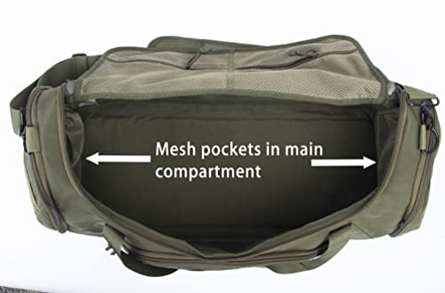 Tactical Duffle Bag with 4 Modular Packing Cubes - 65L