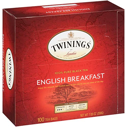 Twinings of London English Breakfast Black Tea Bags, 100 Count (Pack of 1) by Twinings