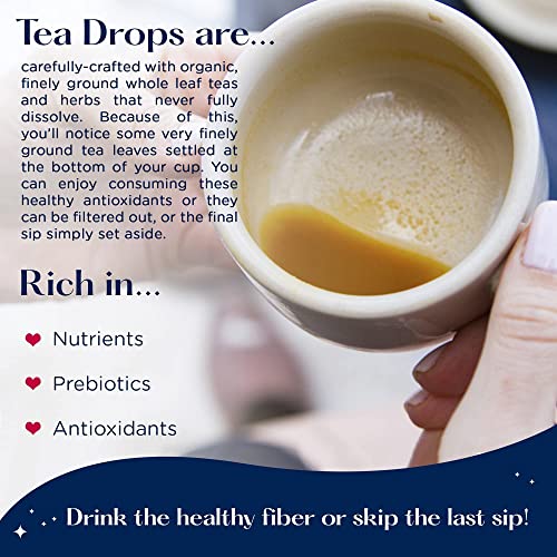 Tea Drops Party Pack of 8 Lightly Sweetened Loose Leaf Bagless Tea | On the Go Tea Assortment Including Matcha, Rose Earl Grey, Citrus Ginger and Peppermint | Tea Gift Set from Tea Drops