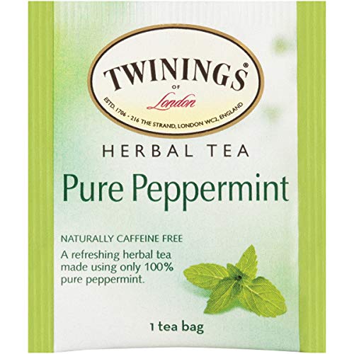 Twinings of London Pure Peppermint Herbal Tea Bags, 20 Count (Pack of 1) by Twinings