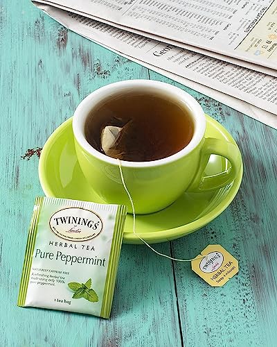 Twinings of London Pure Peppermint Herbal Tea Bags, 20 Count (Pack of 1) by Twinings