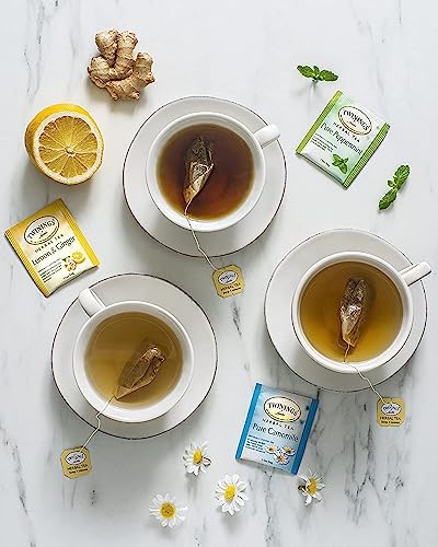 Twinings of London Pure Peppermint Herbal Tea Bags, 20 Count (Pack of 1) by Twinings