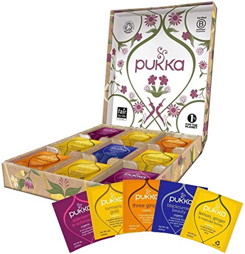 Pukka Herbs | Support Tea Selection Box | Eco Friendly Gift | Ideal Birthday, Thank You or Thinking Of You Gift | Perfect For Feeling Strong | 45 Sachets | 5 Flavours from AmazonUs/UNDA7