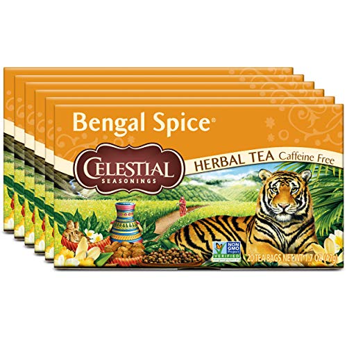 Celestial Seasonings Herbal Tea, Bengal Spice, Caffeine Free, 20 Tea Bags (Pack of 6) by Celestial Seasonings