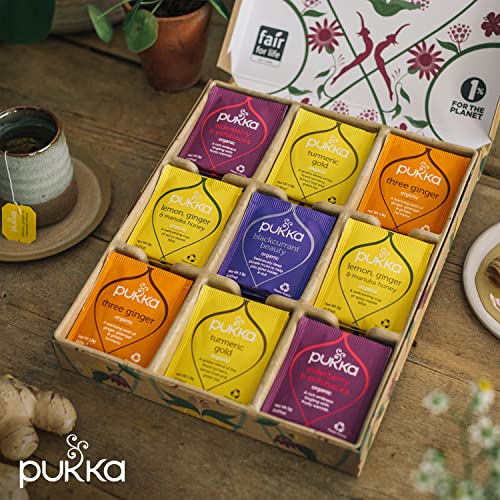 Pukka Herbs | Support Tea Selection Box | Eco Friendly Gift | Ideal Birthday, Thank You or Thinking Of You Gift | Perfect For Feeling Strong | 45 Sachets | 5 Flavours from AmazonUs/UNDA7