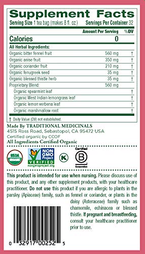 Traditional Medicinals Organic Mother's Milk Women's Tea, Promotes Healthy Lactation, 16 Tea Bags (Pack of 6) from Traditional Medicinals