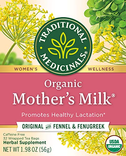 Traditional Medicinals Organic Mother's Milk Women's Tea, Promotes Healthy Lactation, 16 Tea Bags (Pack of 6) from Traditional Medicinals