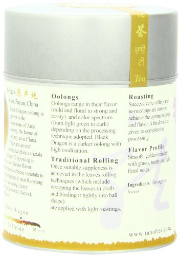 The Tao of Tea, Black Dragon Oolong Tea, Loose Leaf, 3.5 Ounce Tin from The Tao of Tea