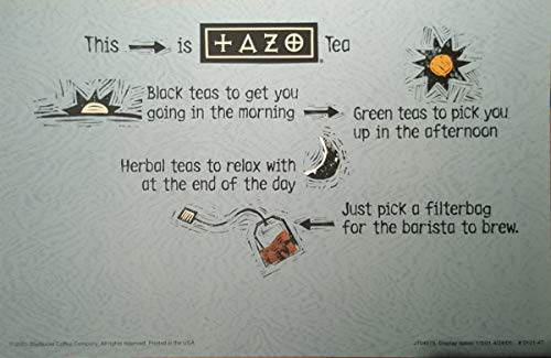 Tazo Tea Bags Sampler 20 Count Variety Gift Box, 10 Different Flavors with By The Cup Honey Sticks from By The Cup