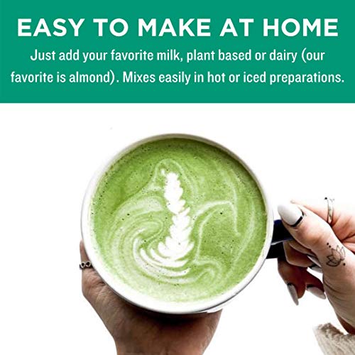 Jade Leaf Organic Matcha Latte Mix - Cafe Style Sweetened Blend - Sweet Matcha Green Tea Powder (5.3 Ounce) from Jade Leaf, LLC