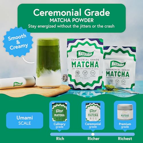 MATCHABAR Ceremonial Grade Matcha Green Tea Powder (30g Tin) | Premium, First Harvest Authentic Japanese Matcha | Healthy Antioxidants, Natural Energy, and Amino Acids by MATCHABAR