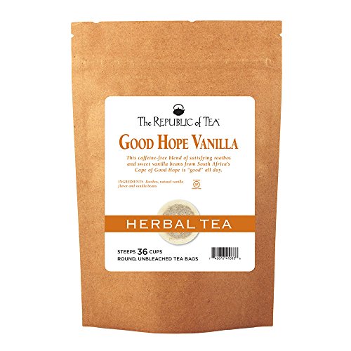 The Republic of Tea Good Hope Vanilla Tea, 36 Tea Bags, Non-Caffeinated, Gourmet Rooibos Red Tea Blend by The Republic Of Tea