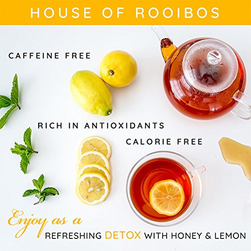 Rooibos Tea Organic Herbal Tea - 80 Bags of Caffeine Free Healthy Red Tea from the HOUSE OF ROOIBOS from House of Rooibos
