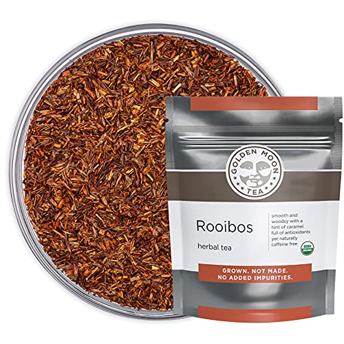 Golden Moon Organic Rooibos (192 Servings) Loose Leaf Long Cut Tea by Golden Moon Tea