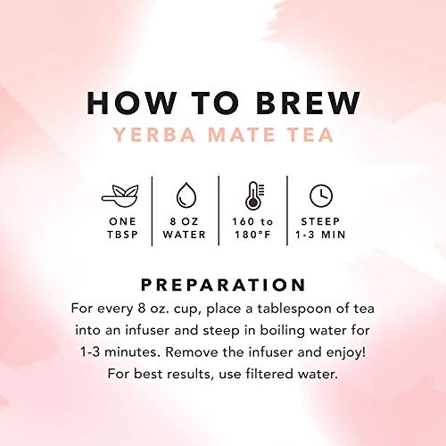 Pinky Up Raspberry Truffle Loose Leaf Tea | Yerba Mate Herbal Tea, 80-85 mg Caffeine Per Serving, Naturally Low Calorie & Gluten Free | 3.2 Ounce Tin, 25 Servings from Pinky Up