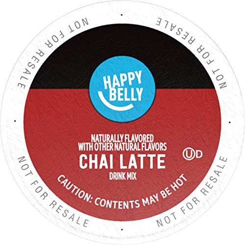 Amazon Brand - Happy Belly Tea Pods Compatible with 2.0 K-Cup Brewers, Chai Latte, 24 Count (Previously Solimo) from Happy Belly