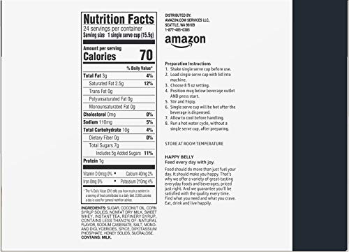 Amazon Brand - Happy Belly Tea Pods Compatible with 2.0 K-Cup Brewers, Chai Latte, 24 Count (Previously Solimo) from Happy Belly
