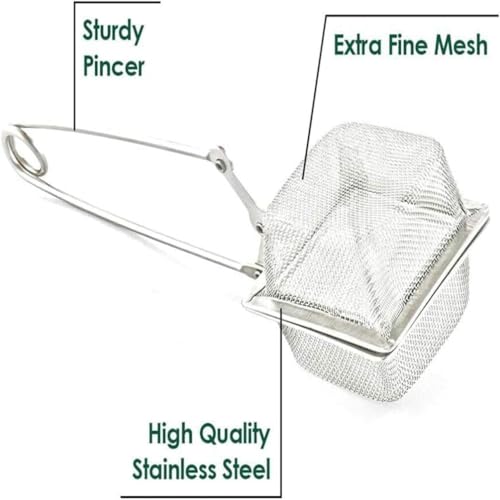 VAHDAM, Square Tea Infuser | Tea Infusers for Loose Tea | 18/8 Stainless Steel Fine Mesh Strainer | Best Tea Infusers for Loose Tea | Tea Strainers | Loose Leaf Tea Infuser| Gift for Him/Her by Vahdam