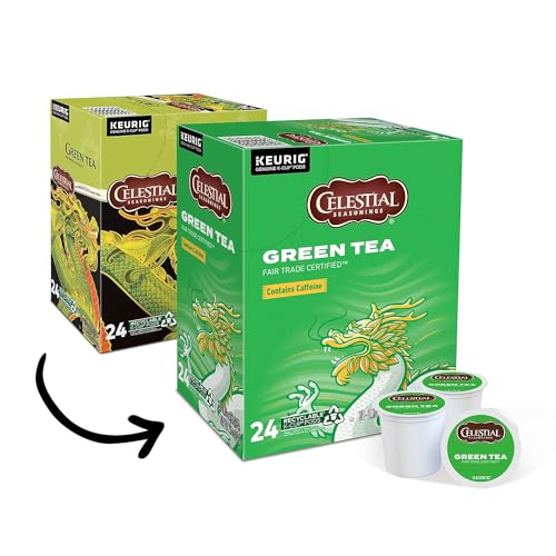 Celestial Seasonings Authentic Green Tea, K-Cup Portion Pack for Keurig K-Cup Brewers, 24-Count from Celestial Seasonings