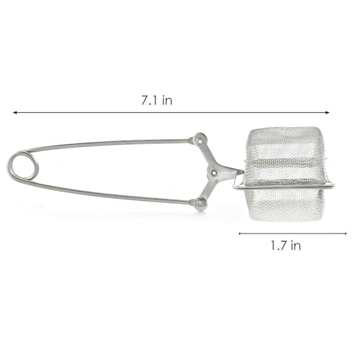 VAHDAM, Square Tea Infuser | Tea Infusers for Loose Tea | 18/8 Stainless Steel Fine Mesh Strainer | Best Tea Infusers for Loose Tea | Tea Strainers | Loose Leaf Tea Infuser| Gift for Him/Her by Vahdam