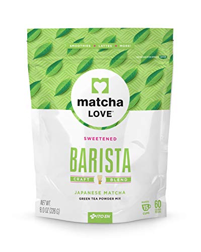 Matcha Love Green Tea Powder Packet, Sweetened, 8 Ounce by Ito En (North America) Inc.