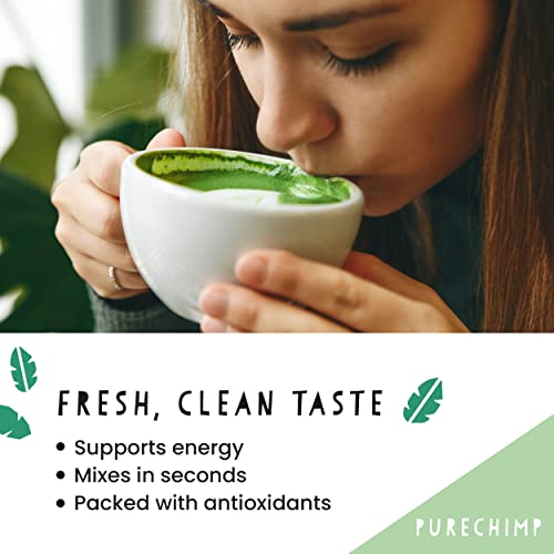 PureChimp Matcha Green Tea Powder - 1.75 Ounces (50g) of Ceremonial Grade Matcha for Baking, Lattes and Smoothies - Regular from PureChimp