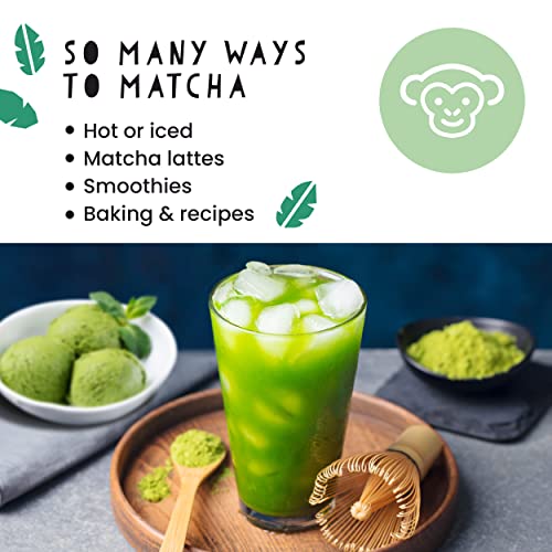 PureChimp Matcha Green Tea Powder - 1.75 Ounces (50g) of Ceremonial Grade Matcha for Baking, Lattes and Smoothies - Regular from PureChimp