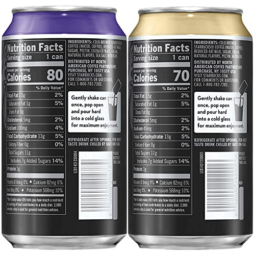 Starbucks Nitro Cold Brew, 2 Flavor Sweet Cream Variety Pack, 9.6 fl oz Cans (8 Pack) by AmazonUs/PEPSV