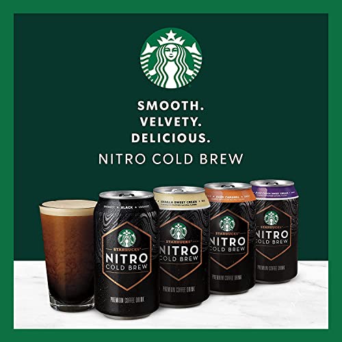 Starbucks Nitro Cold Brew, 2 Flavor Sweet Cream Variety Pack, 9.6 fl oz Cans (8 Pack) by AmazonUs/PEPSV