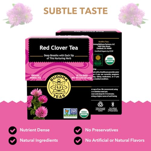Buddha Teas Red Clover Tea 18 Tea Bags from Buddha Teas