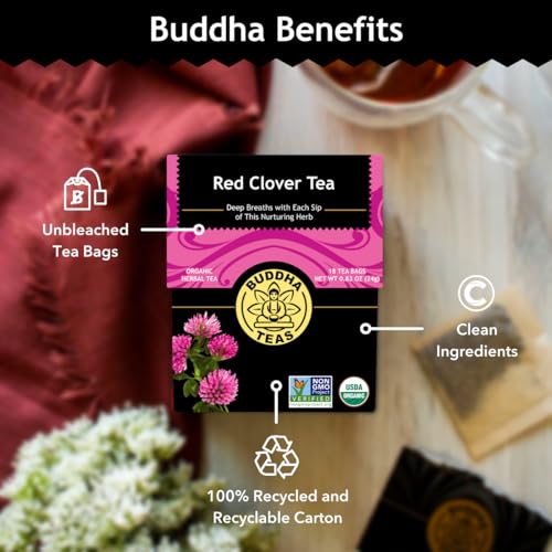 Buddha Teas Red Clover Tea 18 Tea Bags from Buddha Teas