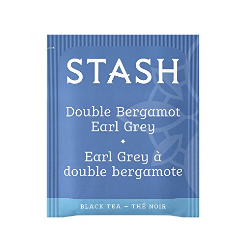 Stash Tea Double Bergamot Earl Grey Black Tea, Box of 100 Tea Bags by Stash Tea