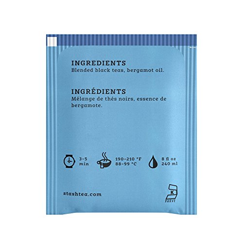 Stash Tea Double Bergamot Earl Grey Black Tea, Box of 100 Tea Bags by Stash Tea