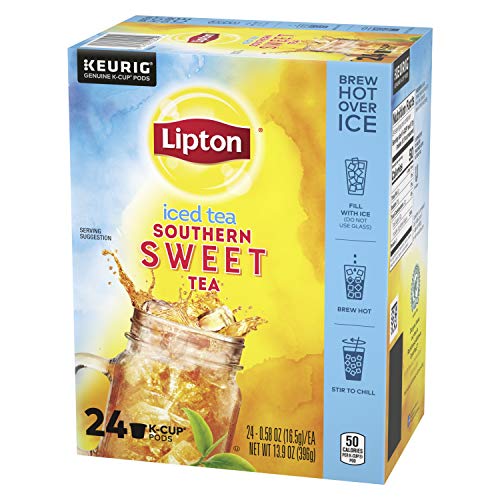 Lipton Iced Tea K-Cup Pods For a Cold Beverage Sweet Tea Made With Real Tea Leaves 24 Count by AmazonUs/UNDA7