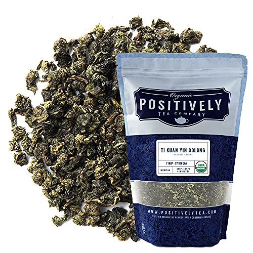 Organic Positively Tea Company, Ti Kuan Yin Oolong Tea, Loose Leaf, 16 Ounce by Organic Positively Tea Company