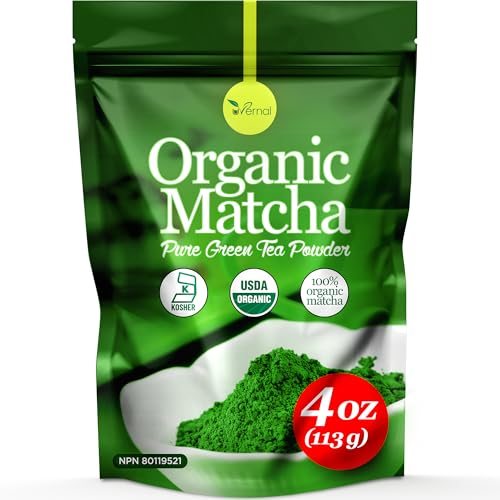 uVernal Organic Matcha Green Tea Powder - 100% Pure Matcha for Smoothies Latte and Baking Easy to Mix - 4oz by uVernal