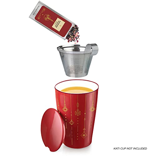 Tea Forte Single Steeps Loose Leaf Tea Sampler, Assorted Variety Tea Box, 15 Single Serve Pouches (Warming Joy - Gold Sparkle) by Tea Forte