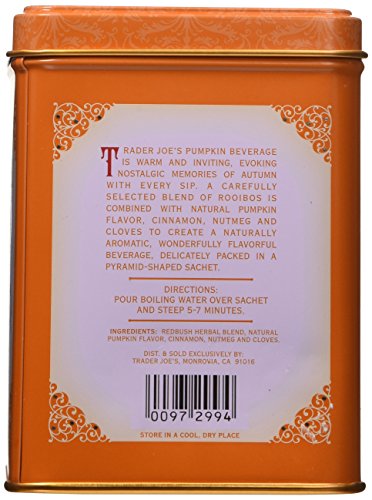 Trader Joe's Pumpkin Spice Rooibos Herbal Blend Beverage 20 sachets from Trader Joe's