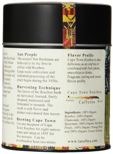 The Tao of Tea, Cape Town Rooibos Tea, Loose Leaf, 4 Ounce Tin by The Tao of Tea