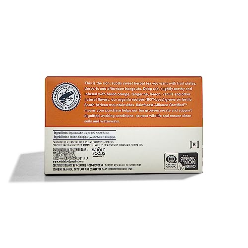 365 by Whole Foods Market, Tea Rooibos Orange Vanlla Creme Organic, 40 Count by 365 by Whole Foods Market