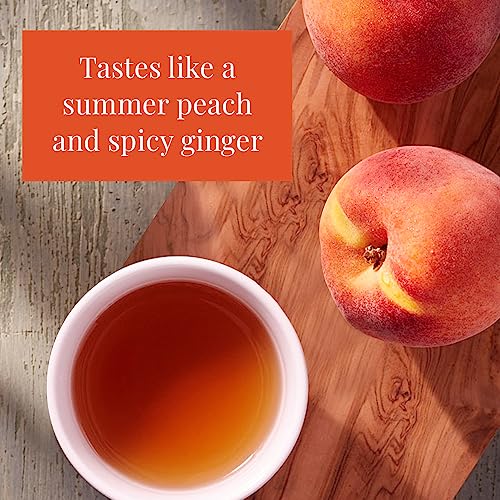 The Republic of Tea Ginger Peach Black Tea, Caffeinated, 50 Count from The Republic of Tea