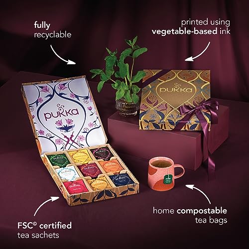 Pukka Herbs | Herbal Tea Selection Box | Eco Friendly Gift | Ideal Birthday, Thank You or Anniversary Gift | An Perfect For All Day Self Care | 45 Sachets | 9 Flavours by AmazonUs/UNDA7
