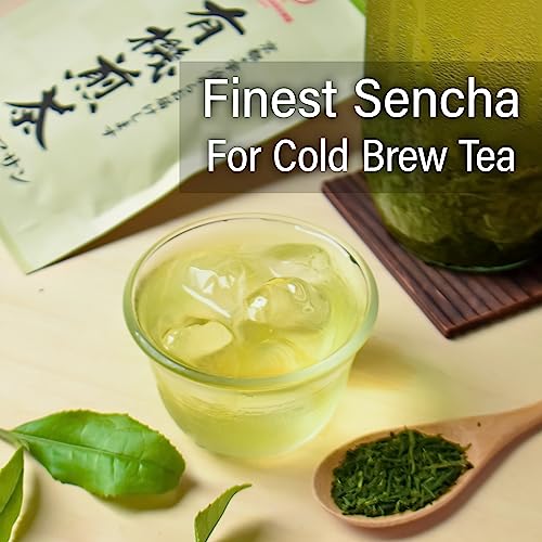 Green Tea leaves Sencha, JAS Certified Organic, Japanese Tea, Uji-Kyoto, 80g Bag ãYAMASANã from YAMASAN