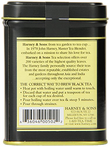 Harney & Sons Black Earl Grey Loose Leaf Tea, 4 Ounce by Harney & Sons