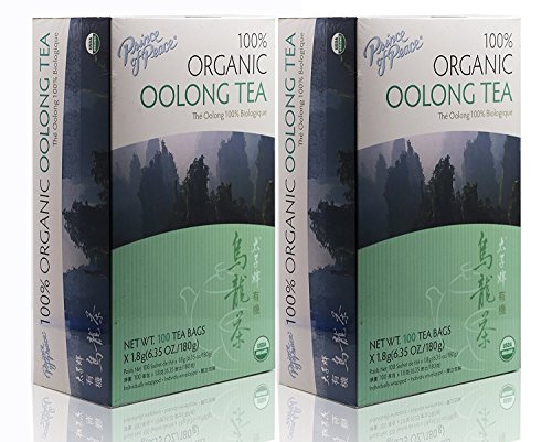 Prince of Peace Organic Oolong Tea, 2 Pack - 100 Tea Bags Each â 100% Organic Black Tea â Unsweetened Black Tea â Lower Caffeine Alternative to Coffee â Herbal Health Benefits from Prince of Peace