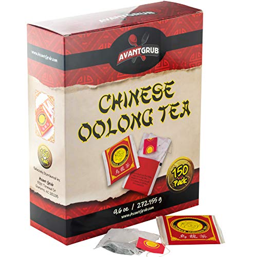 Premium, Full-Flavored Oolong Tea Bags 150 Pack. Traditionally Brewed Caffeinated Drink Helps Brain Functioning. Semi-Fermented and Served at the Best Chinese and Sushi Restaurants. by Avant Grub